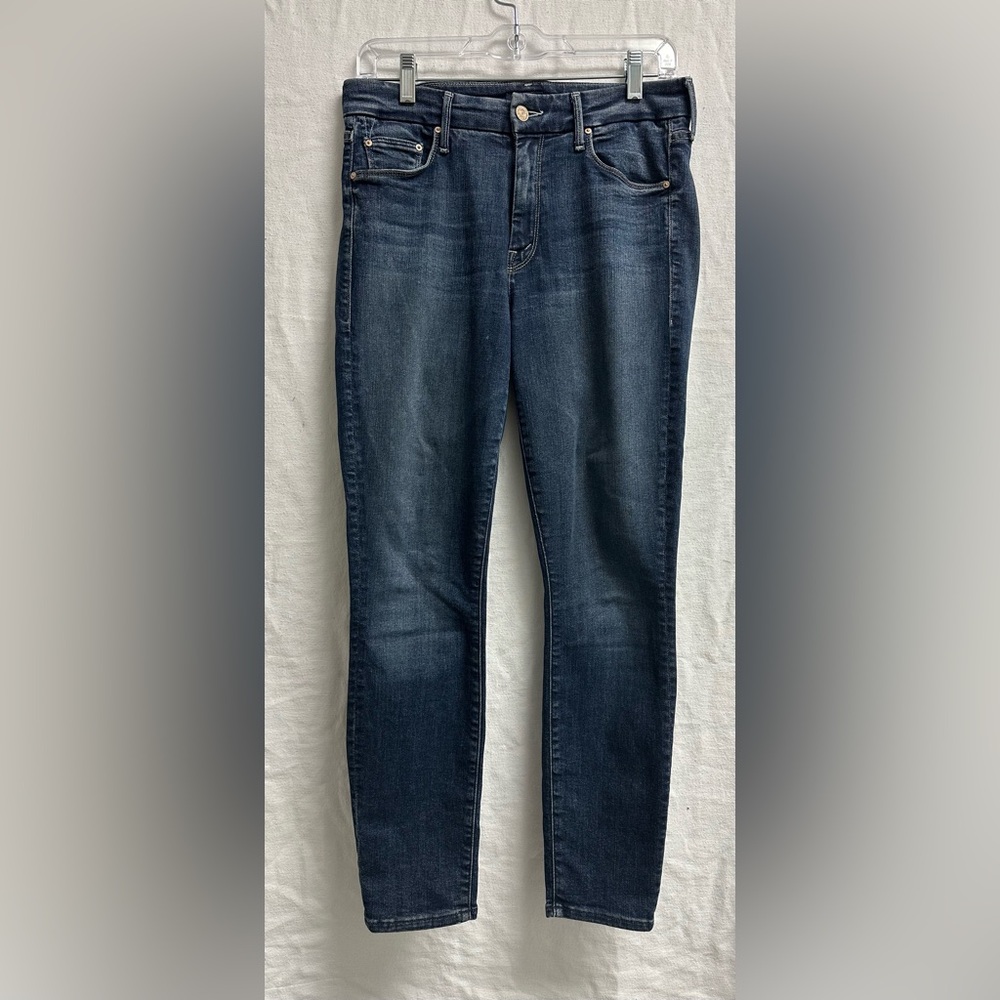 MOTHER The Looker Crop Jeans - Soft Blue Interior